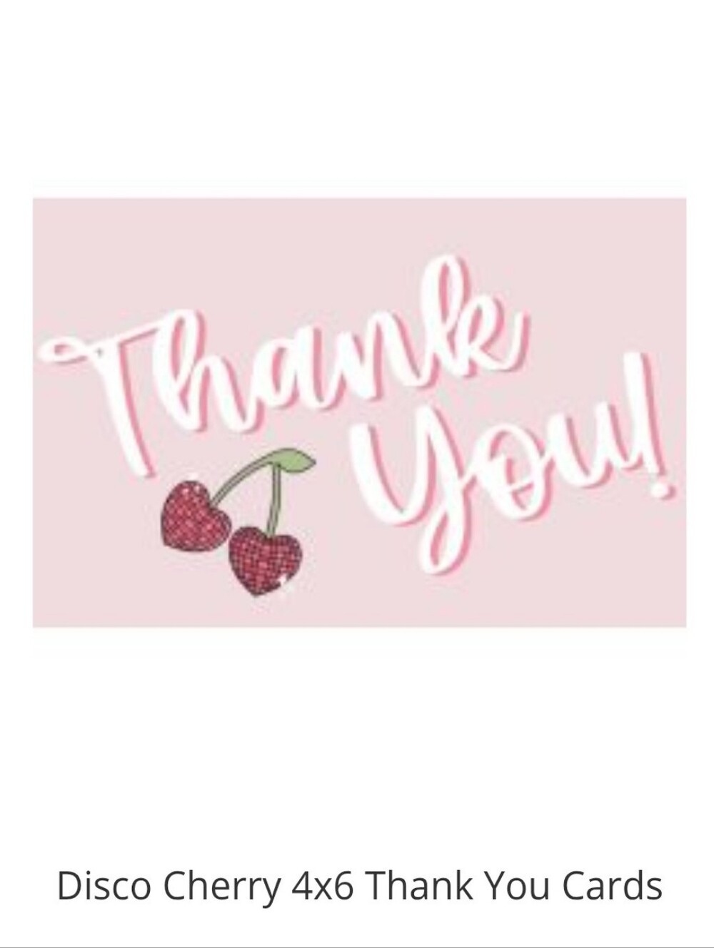 20ct. 4x6 CHERRY THANK YOU CARDS